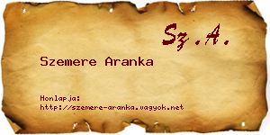 Szemere Aranka névjegykártya