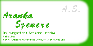 aranka szemere business card